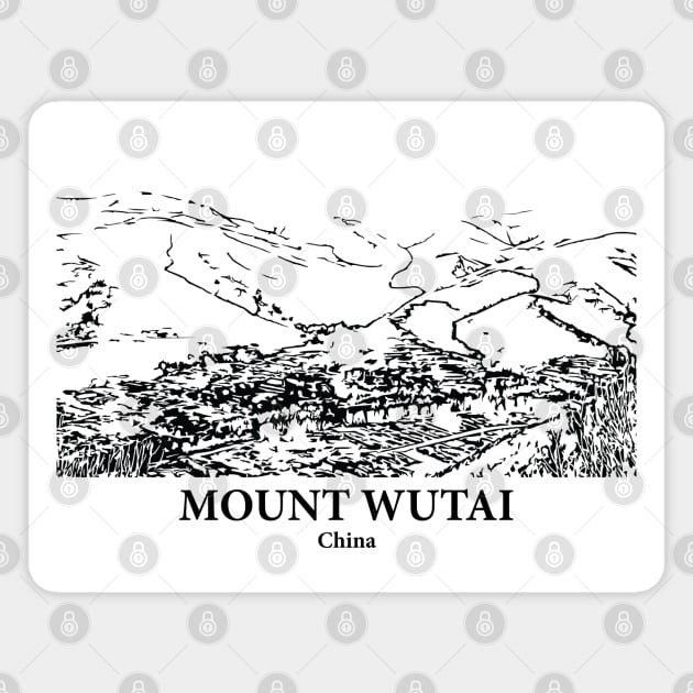 Mount Wutai - China Magnet by Lakeric